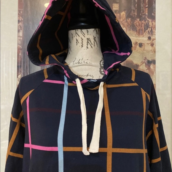 Tomcsanyi PARAD HOODED SWEATSHIRT DRESS 'CHECKED' - Picture 2 of 8